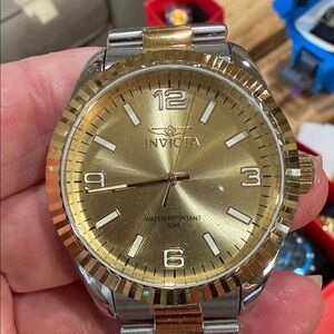 Invicta Men's Gold and Silver Watch
